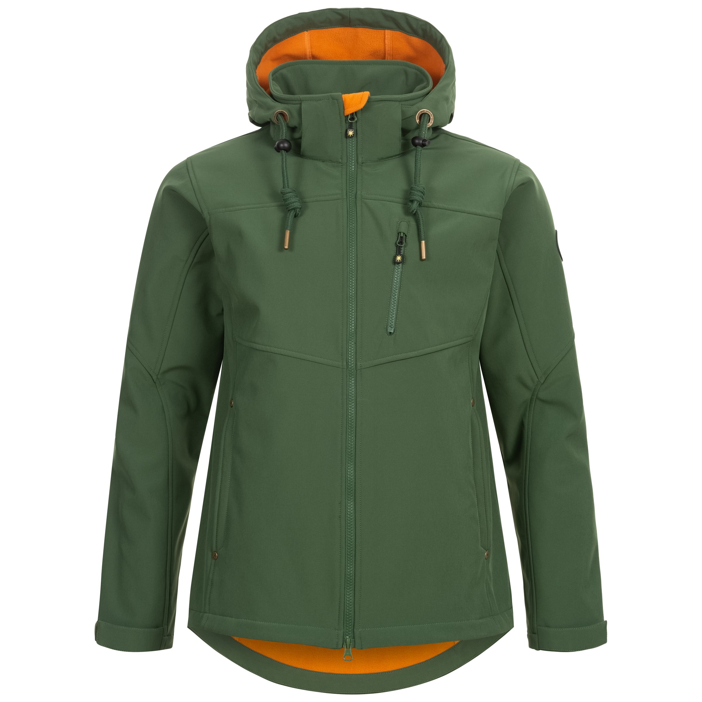 Ankerglut Freiheit Herren Softshelljacke in großen Größen – Olive