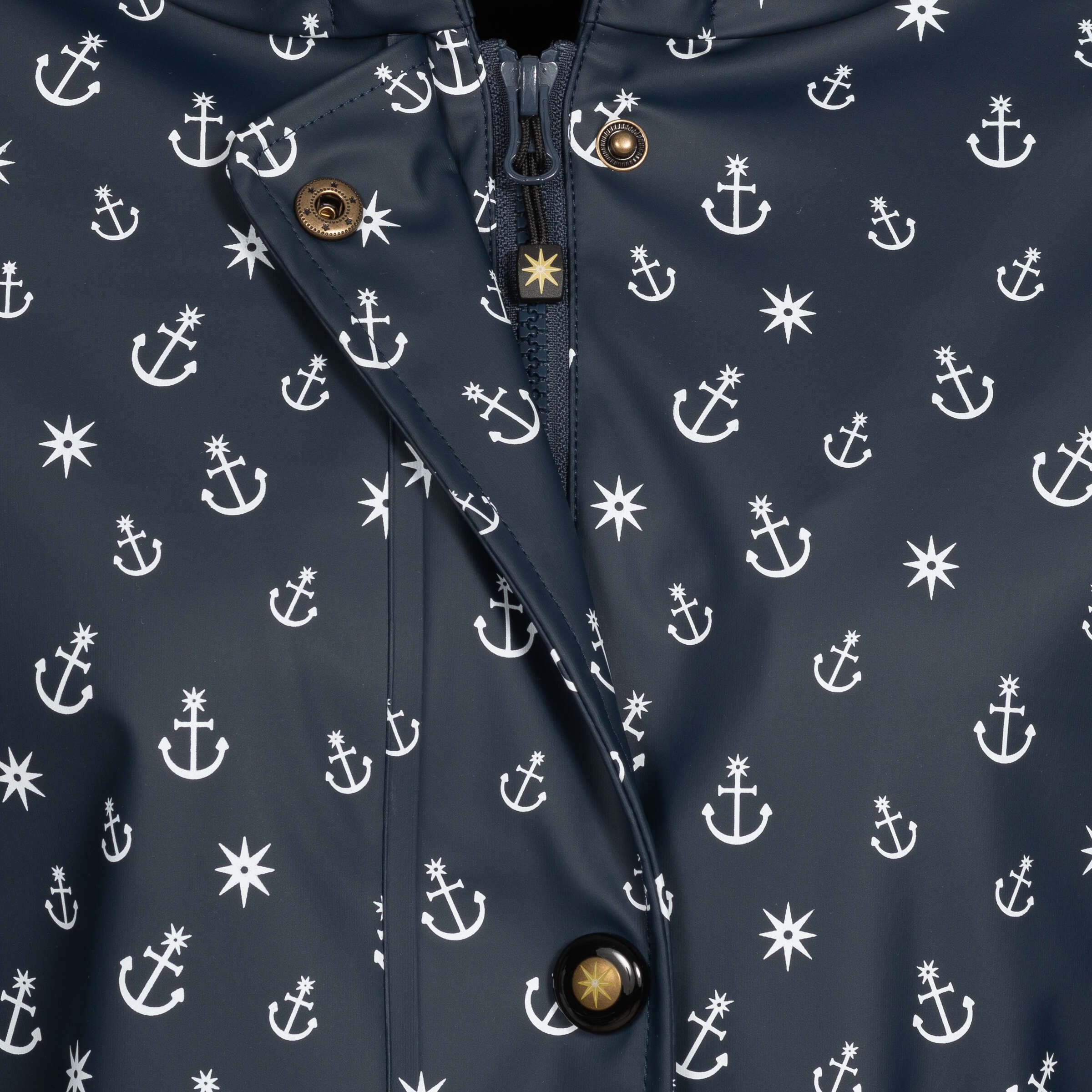 Ankerglut Wolke Damen Winter Friesennerz mit Fleecefutter in großen Größen – Navy