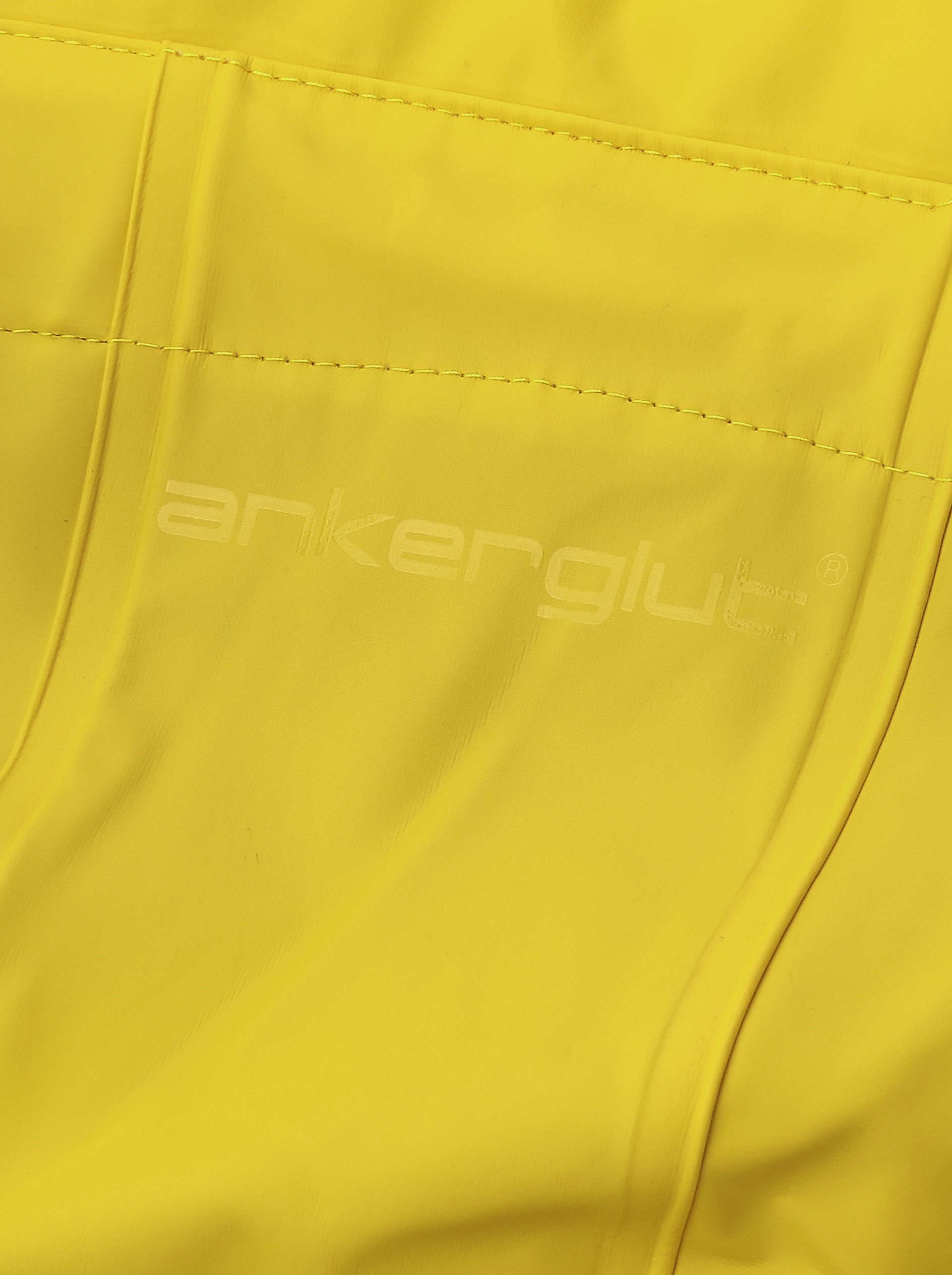 Ankerglut Frost Herren Regenjacke gefüttert in großen Größen – Gelb