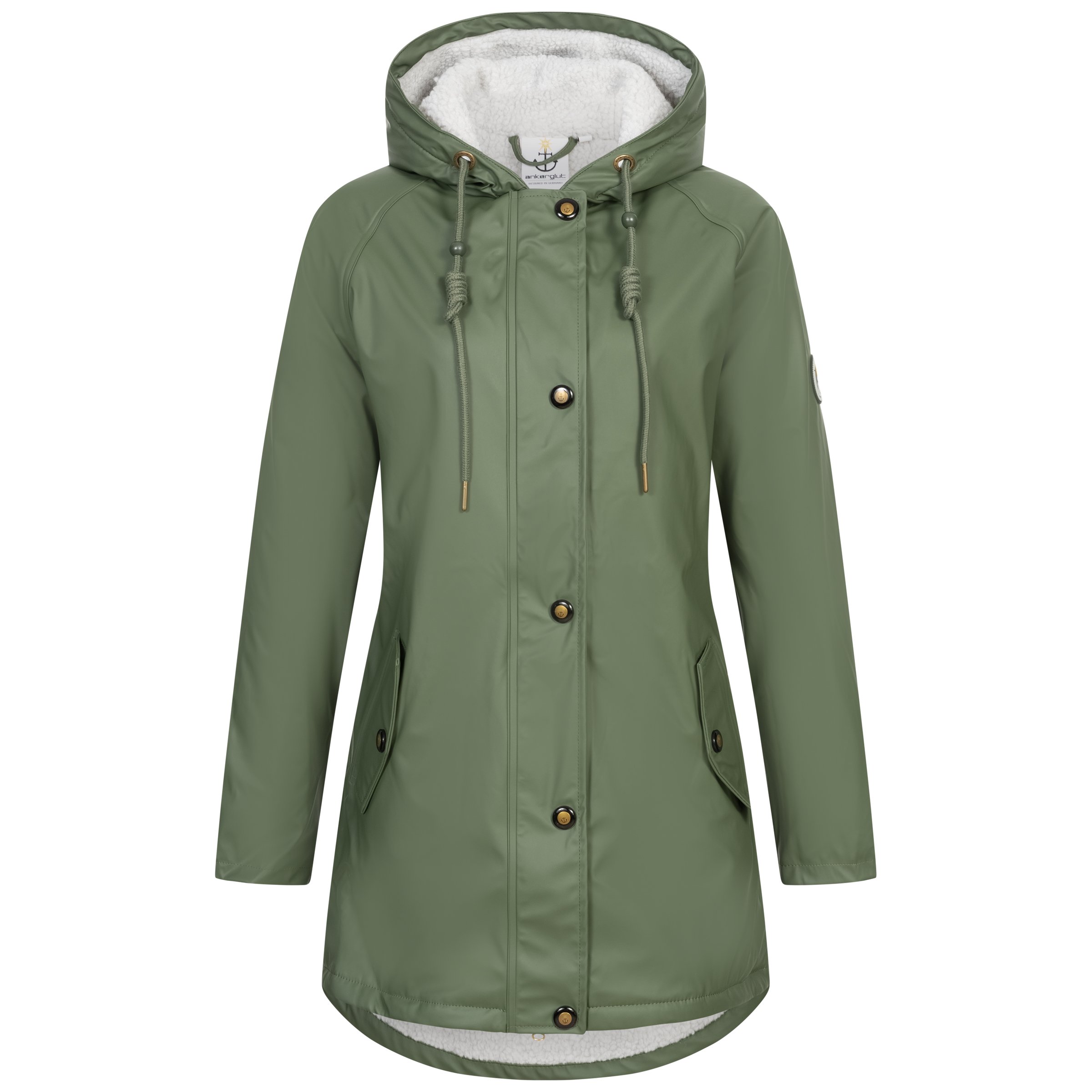 Ankerglut Nebelhorn Damen Winter Friesennerz große Größen – Olive