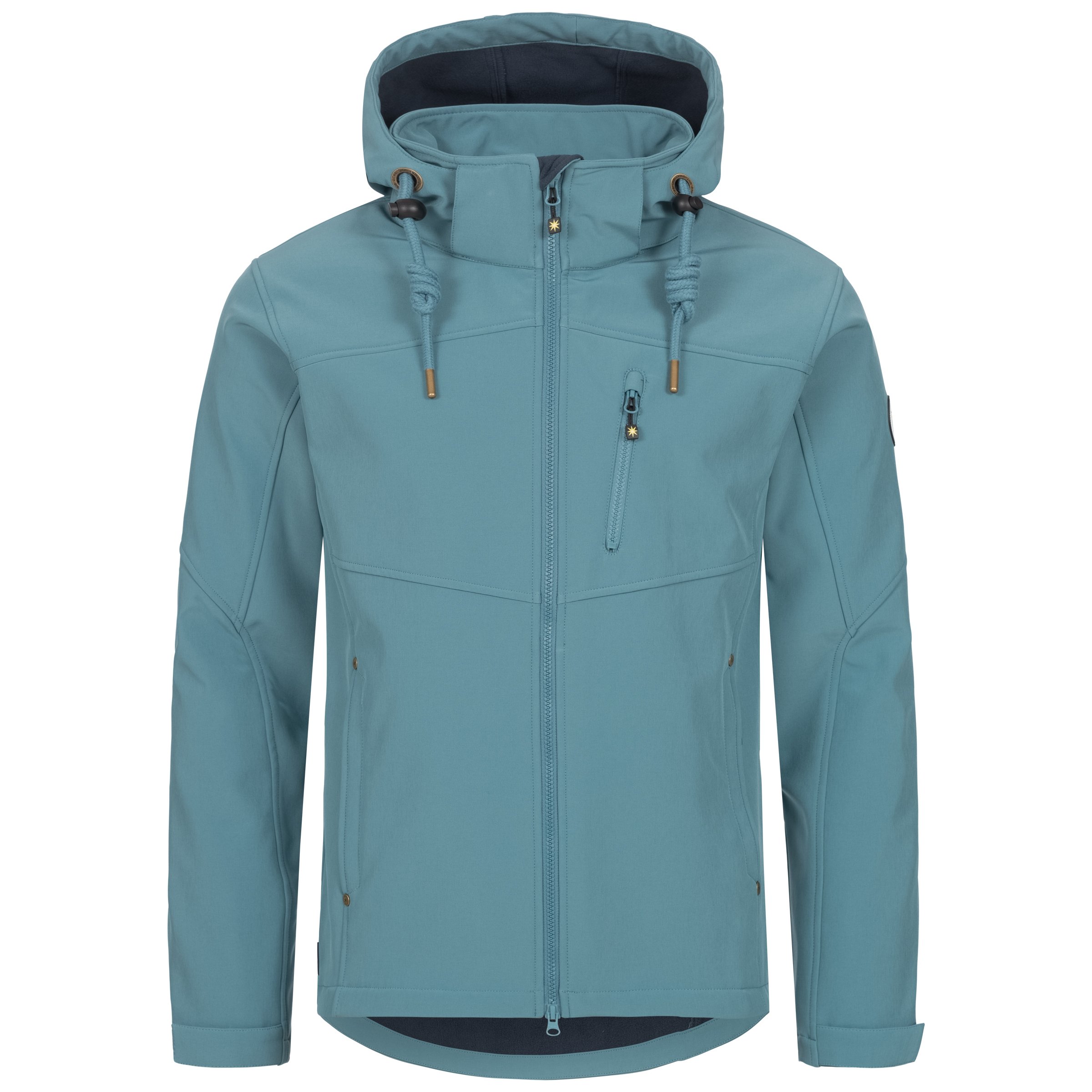 Ankerglut Freiheit Herren Softshelljacke in großen Größen – Night Sky
