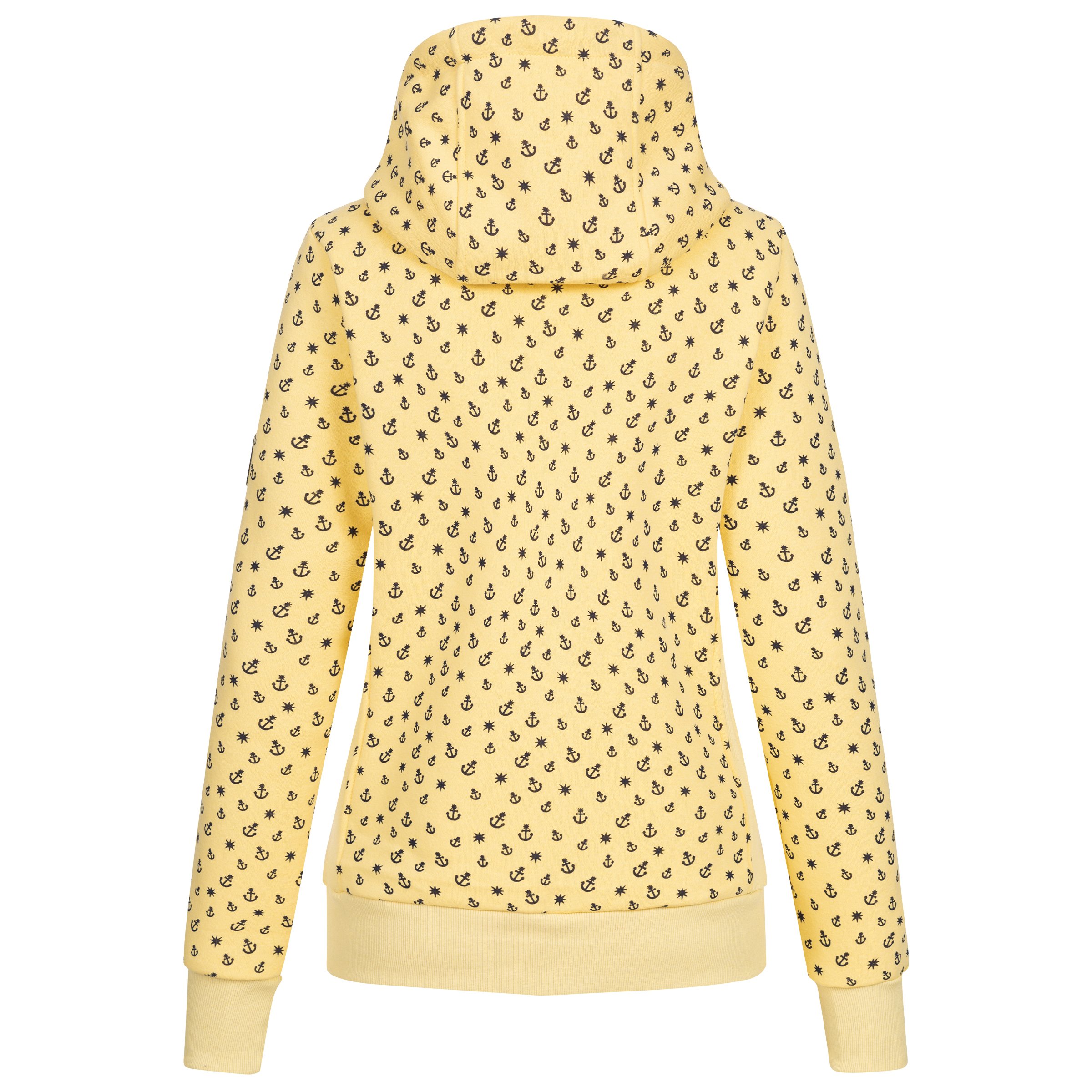 Ankerglut Freundschaft Damen Sweatshirt Jacke in großen Größen – Sand