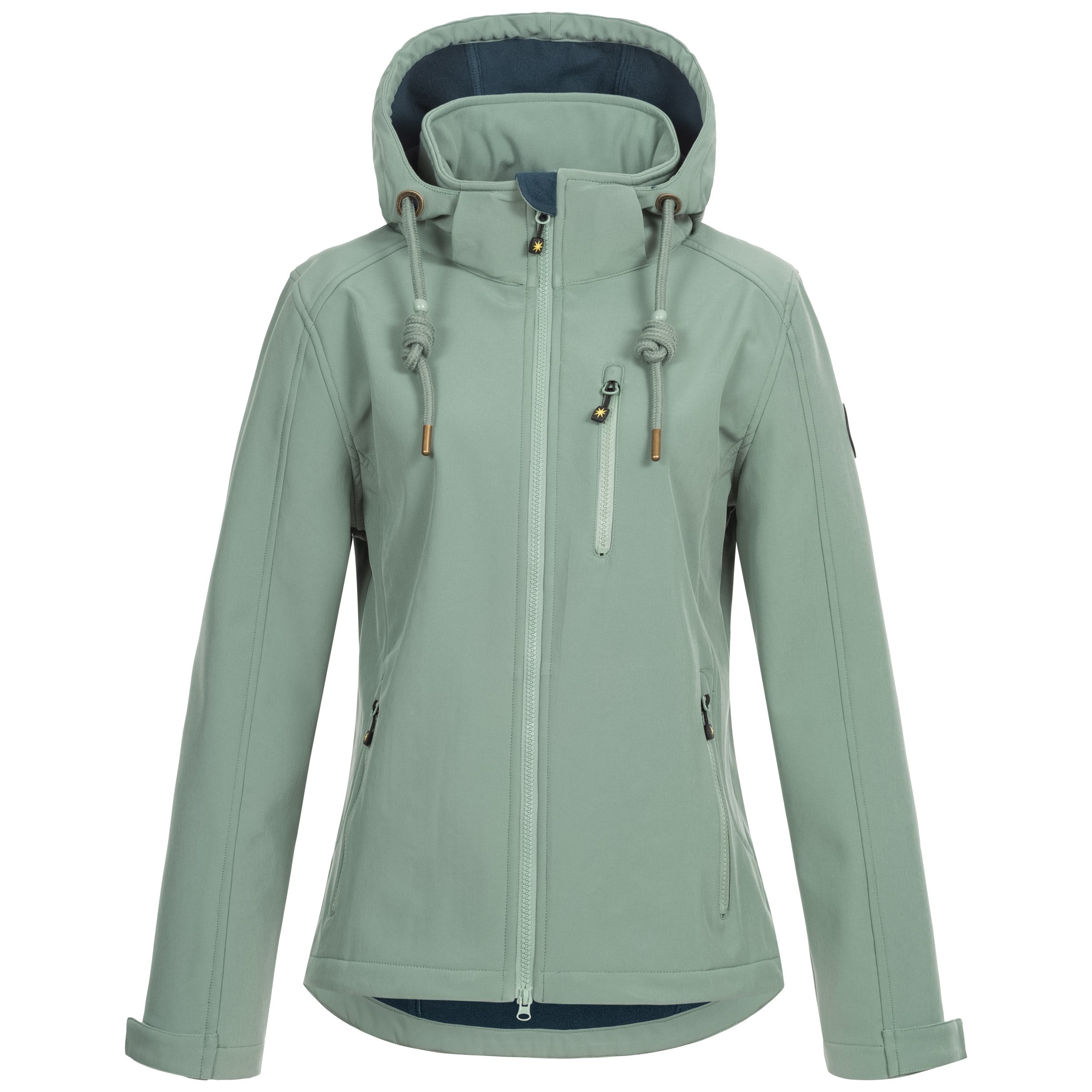 Ankerglut Freude Damen Softshelljacke große Größen – Salbei